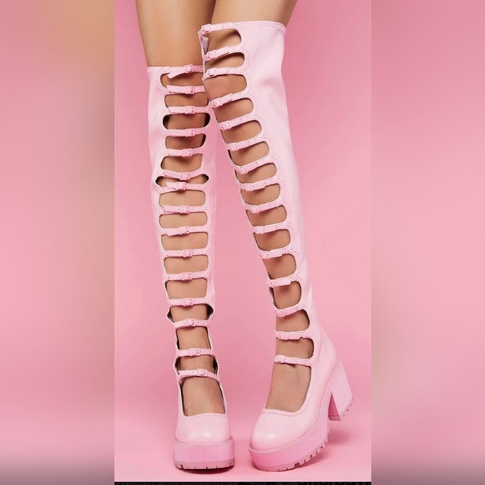 Pink boots